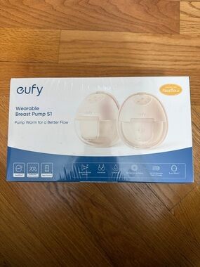 eufy Wearable Breast Pump S1 in Light Pink - Hands-Free Breastfeeding Pump